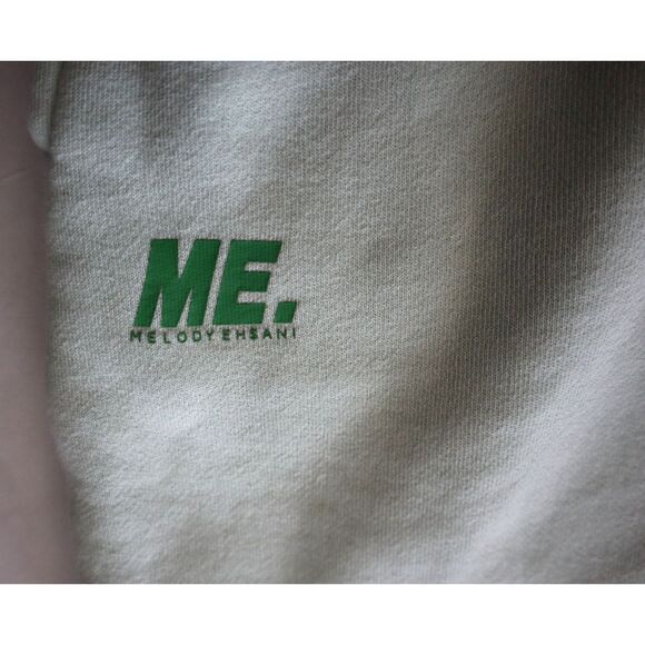 Melody Ehsani Women Sz S Sage Green Core Fleece Double Waistband Sweat Short - Picture 8 of 11